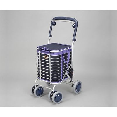 ユーバ産業 シルバーカー(ワイヤーカート) A-0245M(BL) 1個 61-7363-60（直送品）