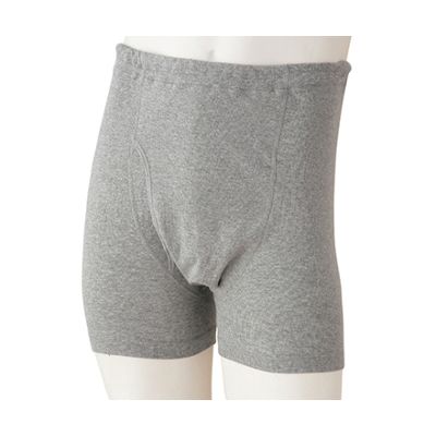 ケアファッション 紳士申又 杢グレー LL 38295-03 1枚 61-7382-21（直送品）