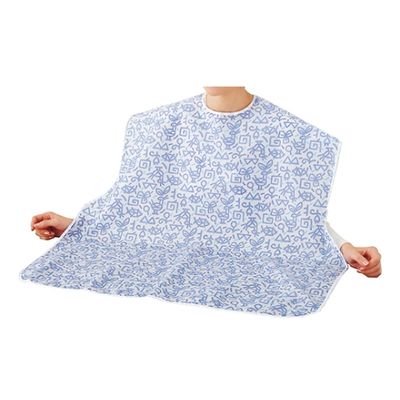 ケアファッション 名札付食事用エプロン ブルー 39670-11 1枚 61-7384-48（直送品）