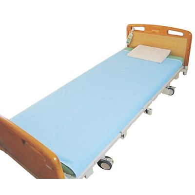 ケアファッション スムース防水シーツ(ダブル) ブルー 145×180cm 39152-11 1枚 61-7384-73（直送品）