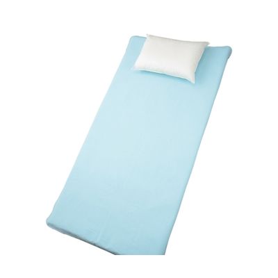 ケアファッション スムース防水シーツ(全面) ブルー 105×200cm 39023-11 1枚 61-7384-79（直送品）