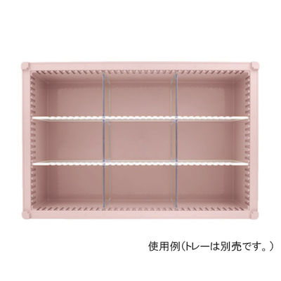 サカセ化学工業 仕切板Eセット トレー64ー17タイプ(深さ17cm)用 耐熱・制電タイプ PDD17-Eセット 1セット（直送品）