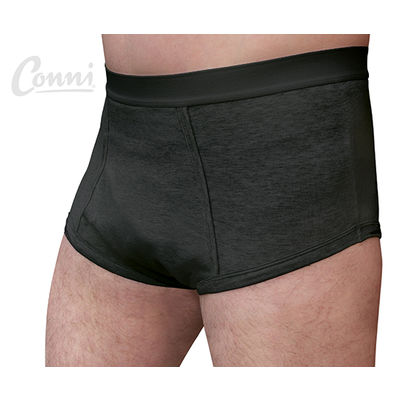 Conni メンズ・オスカー XLサイズ ブラック 5702-4-B 1枚 62-7115-12（直送品）