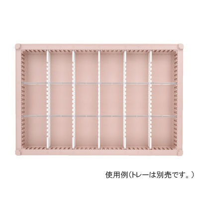 サカセ化学工業 仕切板Aセット トレー64ー05タイプ(深さ5cm)用 耐熱・制電タイプ PDD05-Aセット 1セット（直送品）
