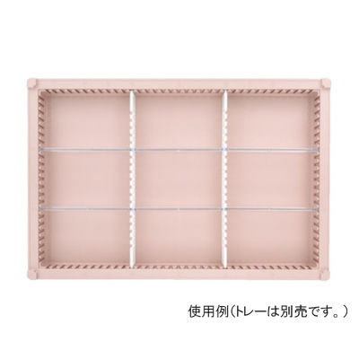 サカセ化学工業 仕切板Cセット トレー64ー05タイプ(深さ5cm)用 耐熱・制電タイプ PDD05-Cセット 1セット（直送品）