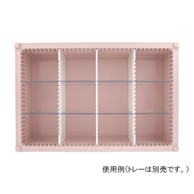 サカセ化学工業 仕切板Aセット トレー64ー17タイプ(深さ17cm)用 帯電防止タイプ PD17-Aセット 1セット 62-0851-76（直送品）