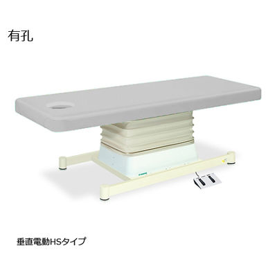 高田ベッド製作所 有孔垂直電動HSタイプ 幅60×長さ180×高さ46~79cm グレー TB-897U 1個 61-5845-88（直送品）