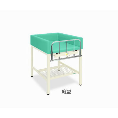 S型オムツ交換台(縦型) 幅55(全幅65)×奥行90(全奥行95)×高さ85(全高103)cm ライトグリーン TB-722-01 1台（直送品）