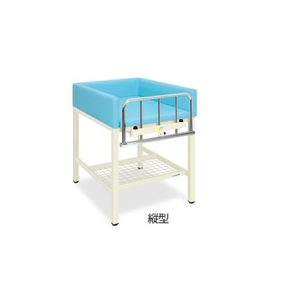 S型オムツ交換台(縦型) 幅70(全幅80)×奥行85(全奥行90)×高さ80(全高98)cm スカイブルー TB-722-01 1台（直送品）