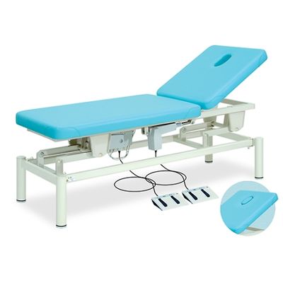 高田ベッド製作所 有孔フタ付2M電動 幅65×長さ180×高さ45~83cm メディブルー TB-186 1個 61-5969-75（直送品）