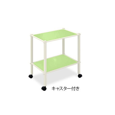 高田ベッド製作所 LSワゴン(キャスター付き) 幅60×奥行46×高さ70cm ライムグリーン TB-1010-01 1台（直送品）