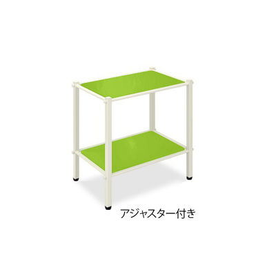 高田ベッド製作所 LSワゴン(アジャスター付き) 幅60×奥行36×高さ65cm 抹茶 TB-1010-02 1台 62-8624-80（直送品）