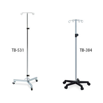 高田ベッド製作所 アルミ製点滴スタンド ベース/直径55×高さ114~204cm TB-384 1台 62-8622-75（直送品）