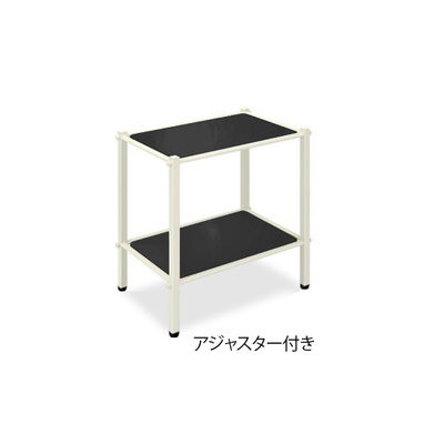 高田ベッド製作所 LSワゴン(アジャスター付き) 幅50×奥行46×高さ65cm 黒 TB-1010-02 1台 62-8624-18（直送品）