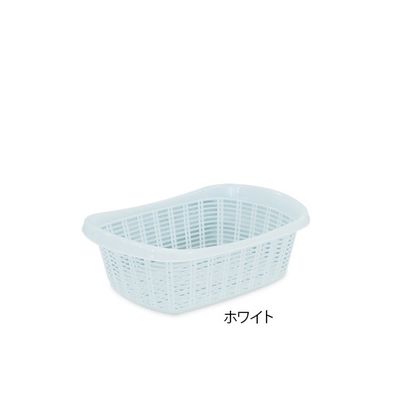 高田ベッド製作所 脱衣カゴ 幅51×奥行37×高さ18.5cm ホワイト TB-73-02 1個 62-8622-31（直送品）