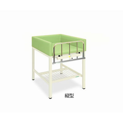 S型オムツ交換台(縦型) 幅55(全幅65)×奥行75(全奥行80)×高さ80(全高98)cm ライムグリーン TB-722-01 1台（直送品）