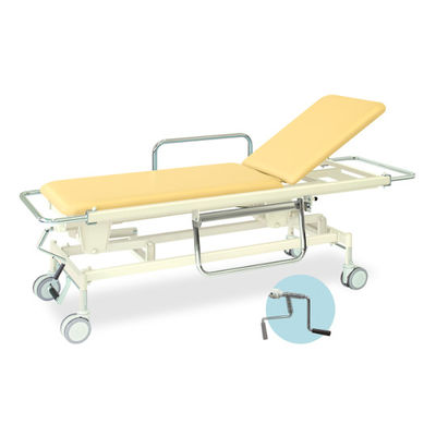 高田ベッド製作所 手動GSストレッチャー125 幅60×長さ200(座シート180)×高さ48~86cm スカイブルー TB-628 1個（直送品）