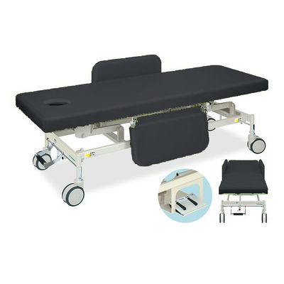 高田ベッド製作所 有孔電動Gカイザー 幅65×長さ190×高さ45~83cm 黒 TB-1125U 1個 63-0384-43（直送品）