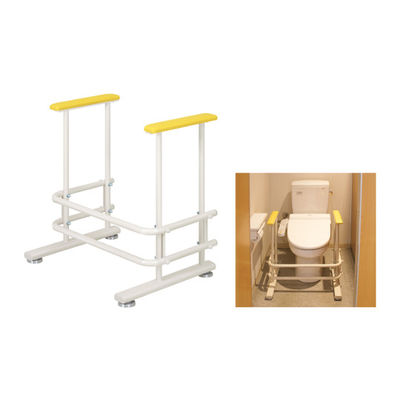高田ベッド製作所 トイレ補助手すり 幅60(内寸49)×奥行46×高さ64cm イエロー TB-1426 1個 63-2700-63（直送品）