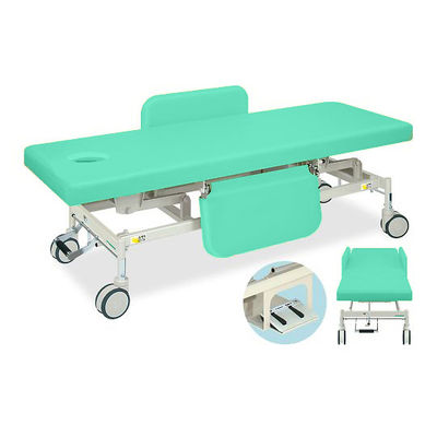 高田ベッド製作所 有孔電動Gカイザー 幅60×長さ180×高さ45~83cm ライトグリーン TB-1125U 1個 63-0383-90（直送品）