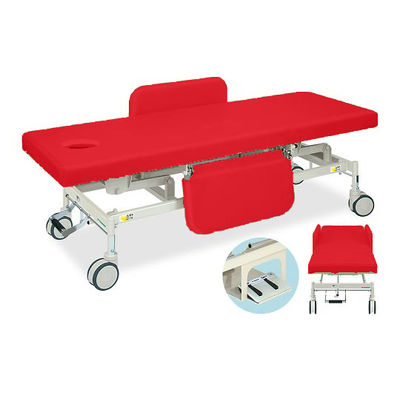 高田ベッド製作所 有孔電動Gカイザー 幅70×長さ180×高さ45~83cm レッド TB-1125U 1個 63-0384-76（直送品）