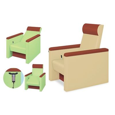 高田ベッド製作所 電動起立補助らくチェアー 幅51×奥行82~120×高さ41cm ピンク TB-1399 1個 63-0394-50（直送品）