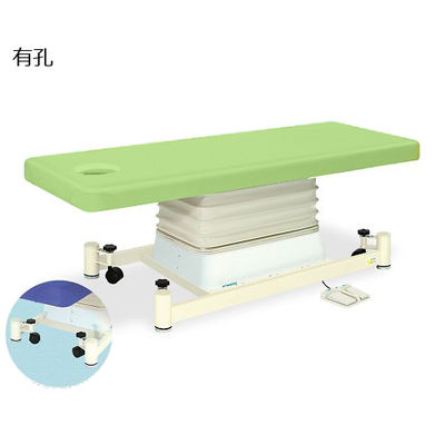 高田ベッド製作所 有孔垂直電動SCタイプ 幅65×長さ190×高さ46~79cm ライムグリーン TB-728U 1個 63-0354-66（直送品）