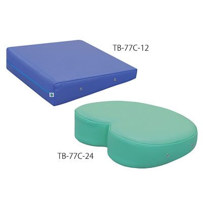 高田ベッド製作所 カラー幸せの胸当てマクラ 幅37×奥行32×高さ5/9.5cm 抹茶 TB-77C-24 1個 63-0188-05（直送品）