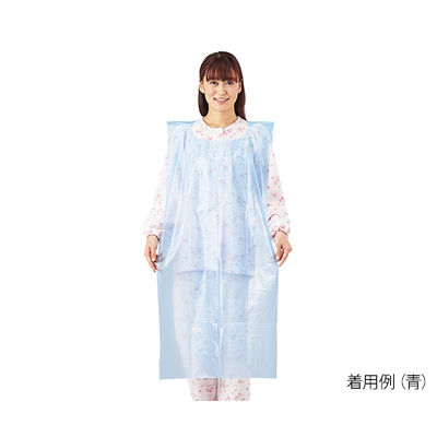 アズワン プロシェア食事用PEエプロン 青 50枚入 7-6266-02 1箱(50枚)（直送品）