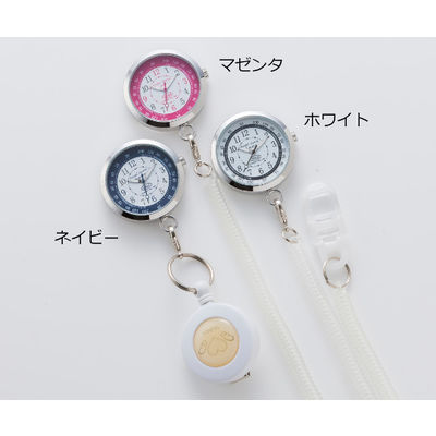 翼工業 エンジェルナースウォッチ アガタ ホワイト 07005382 1本 63-1242-09（直送品）