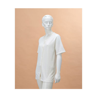 神戸生絲 婦人前開き5分袖(ボタン式) M No.51V 1枚 63-1284-87（直送品）