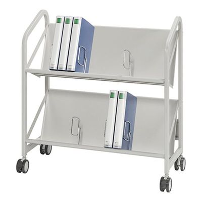 ナカキン ファイルサポートワゴン 2段タイプ FSW-8607WG 1個 63-1826-65（直送品）