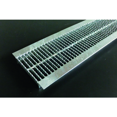 奥岡製作所 奥岡 スチール製 U字溝用 グレーチング 溝幅180用 細目 ノンスリップ OKUN-P3 18-19 1枚 137-1973（直送品）