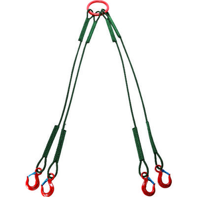 トラスコ中山 TRUSCO 4本吊セフティパワーロープ 径9mm 長さ1.5m SP4-915-900 1台 161-2266（直送品）