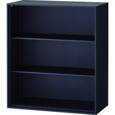 トラスコ中山 TRUSCO 壁面書庫"Calmatio” オープン型 上下兼用 W900×D450×H1030 TCLO-BK-11 1台（直送品）