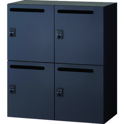 TRUSCO 壁面書庫"Calmatio” パーソナルロッカー 下置き用 W900×D450×H1030 TCLP-BK-11 1台（直送品）