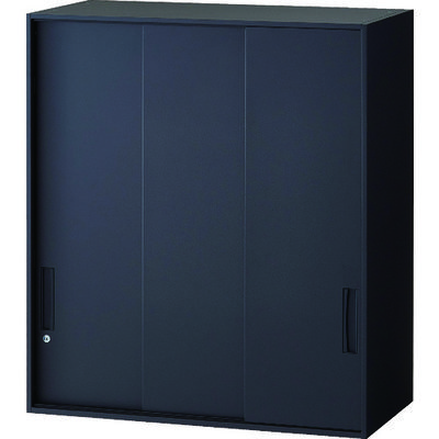 TRUSCO 壁面書庫"Calmatio” 3枚引戸型 上置き専用 W900×D450×H1030 TCLSS-BK-10 1台（直送品）