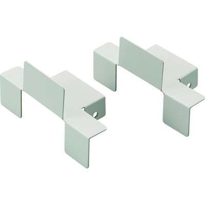 トラスコ中山 TRUSCO スタンダード書庫用転倒防止金具 中間2連用連結板2個セット WTK-3 1セット(2個) 160-7179（直送品）