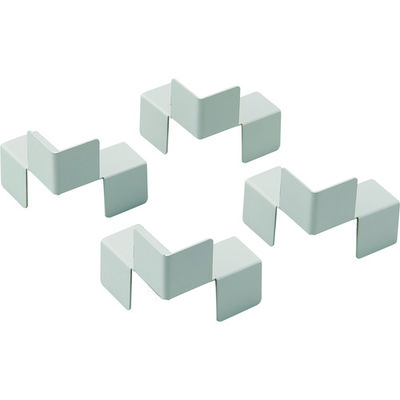 トラスコ中山 TRUSCO スタンダード書庫用転倒防止金具 中間1連用連結板4個セット WTK-2 1セット(4個) 160-7178（直送品）