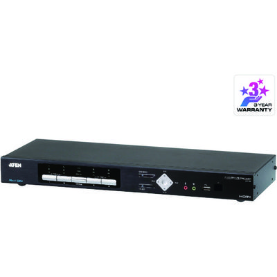 ATEN マルチビュー対応KVM切替器/USB/HDMI対応/4K@30Hz CM1284 1台 159-2208（直送品）