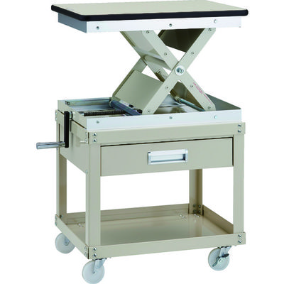 トラスコ中山 TRUSCO ローハイシステム リフター スクリュー式 450X600 ワゴン仕様 LH-700MC 1台 137-2364（直送品）