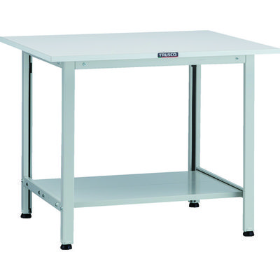 トラスコ中山 TRUSCO 軽荷重作業台(200kg)AO型 900X750XH740 下棚2枚付 ホワイト色 AO-0975LT2 1台（直送品）