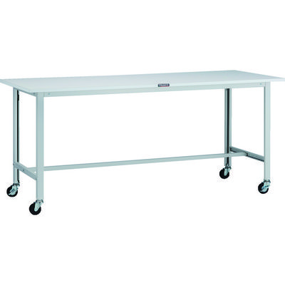 TRUSCO 軽荷重作業台(100kg)AO型 1800X600XH809 φ75キャスター付 ホワイト色 AO-1860C75 1台（直送品）