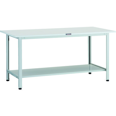 トラスコ中山 TRUSCO 軽荷重作業台(200kg)AO型 1500X600XH740 下棚2枚付 ホワイト色 AO-1560LT2 1台（直送品）