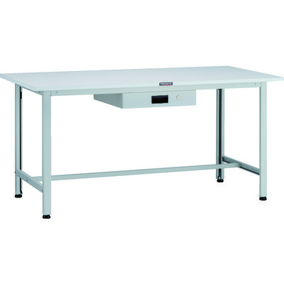 TRUSCO 軽荷重作業台(200kg)AO型 1500X750XH740 薄型1段引出付 ホワイト色 AO-1575UDK1 1台（直送品）