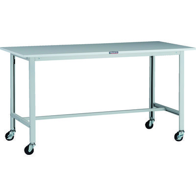 TRUSCO 軽荷重作業台(100kg)AO型 1500X750XH808 φ75キャスター付 ホワイト色 AOR-1575C75 1台（直送品）