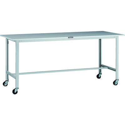 TRUSCO 軽荷重作業台(100kg)AO型 1800X600XH808 φ75キャスター付 ホワイト色 AOR-1860C75 1台（直送品）