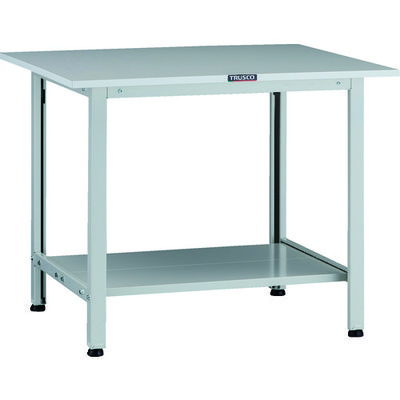 トラスコ中山 TRUSCO 軽荷重作業台(200kg)AO型 900X750XH740 下棚2枚付 ホワイト色 AOR-0975LT2 1台（直送品）