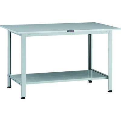 TRUSCO 軽荷重作業台(200kg)AO型 1200X600XH740 下棚2枚付 ホワイト色 AOR-1260LT2 1台（直送品）