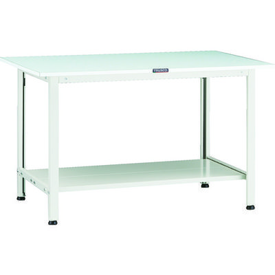 TRUSCO 軽荷重作業台(200kg)AO型 1200X750XH740 下棚2枚付 ホワイト色 AOR-1275LT2 1台（直送品）